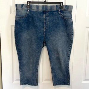 Terra & Sky Capri Raw Hem Jeans 2X